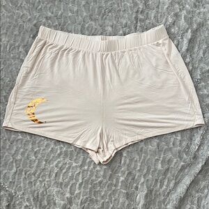 Torrid Cream and Gold Pajama Shorts Soft Elastic Waist